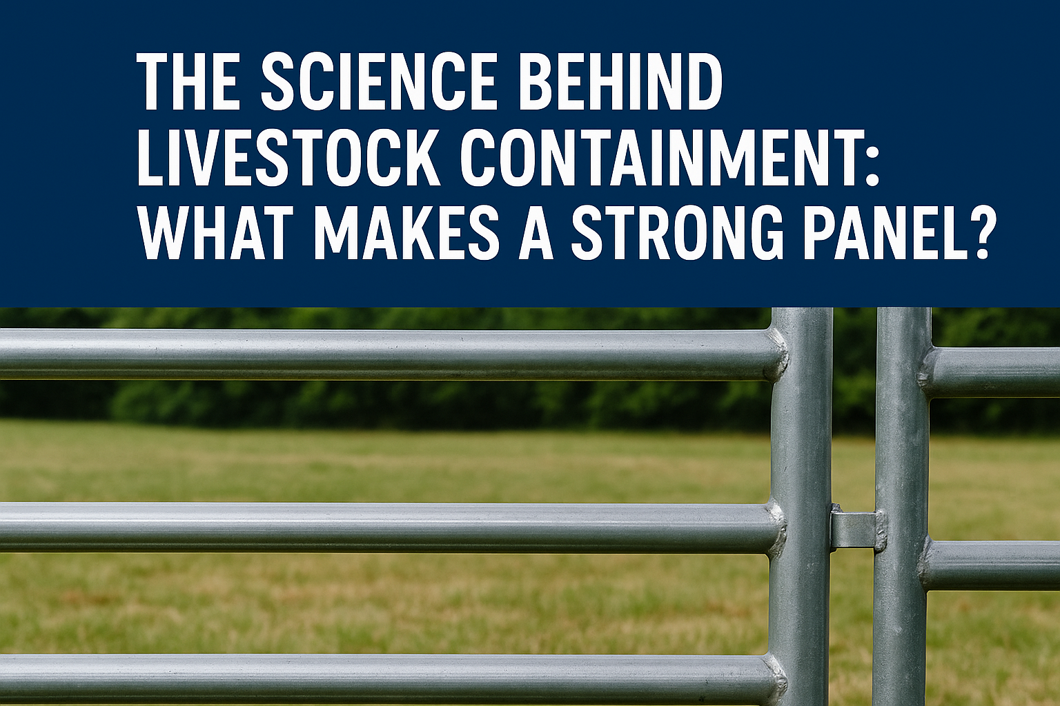 Strong livestock panel with galvanized bars, ideal for Florida panels and gates, corral panels, and livestock gates and panels.